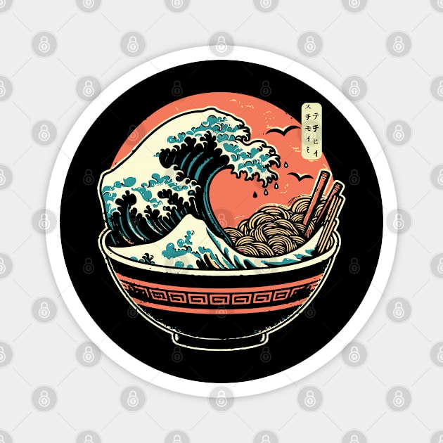 The Great Ramen Wave Magnet by Trendsdk